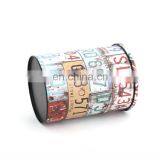 Customized Home Storage Indoor Metal Round Bins Sets Printing PVC Customized Logo Kitchen Compost Storage Bin thumbnail-6