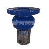 High Quality Cast Iron Lift Flange Bottom /Foot Valve With Strainer thumbnail-2