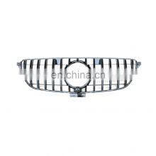 ABS Silver Chrome Front Racing Grill For Mercedes GLE Class W166 W292 Coupe 4Matic 2015-2018 thumbnail-5