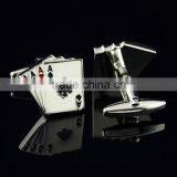 Fashional Popular Holesale Custom Enamel Brass Playing Card Cufflinks thumbnail-4