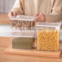 Amazon best selling new design high quality Airtight Transparent 7pcs Dry Food Storage Container with lid