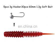 JOHNCOO 60mm 1.3g Bait Soft Lure Swim Bait Lure Fishing Silicon Saltwater Swimbait thumbnail-4
