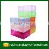 Household Decorative PP Clear Shoe Packaging Box With Handle Quality Choice thumbnail-1