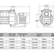 Ultra High Pressure Swimming Pool Electric Pump Durable 1.5HP 2 Inch Water Pump thumbnail-5