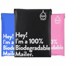 Factory Direct Outside Is White Inside Is Black Waterproof New Material Color-packed Courier Bag Postage Parcel Delivery Bag thumbnail-5
