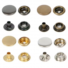 Custom Printing Round Press Spring Four Part Snap Button for Clothing Leather 405#17mm thumbnail-2