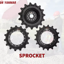 Excavator Undercarriage Parts RUBBER Track Link YANMAR VOLVO TRACK ROLLER SPROCKET TOP ROLLER thumbnail-3