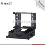 Fashion Aluminum Portable Cosmetic Case ,rolling Makeup Case With Lights thumbnail-4