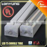 High Quality Doube t5 lamp with power cord 3ft 4ft 6ft t5 lighting fitting DLC UL