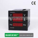SALZER Brand SA-D96 AC V-A-Hz 96 Three Sets Digital AC Panel Meter thumbnail-1
