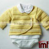 Infant Cashmere Cute Little Yellow Cardigan thumbnail-1