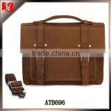 12" Size and Leathe Material laptop leather messenger bag for men