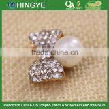Wholesale Small Rhinestone Alloy Bow for Kids Clothing 15775-3 thumbnail-2