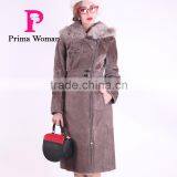 2016 New Design Winter Women Length Coachman Woolen Coat