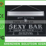 2015 Fashionable Hanging Led Acrylic Sign Board thumbnail-2