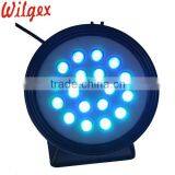 Round Type IP65 Waterproof 18x3w RGB 3in1 Led Wash Light Outdoor thumbnail-4