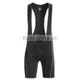 Custom black cycling bib shorts