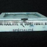 Shabby Chic Factory Price Wood Sundries Storage Box With Cover Home Deco