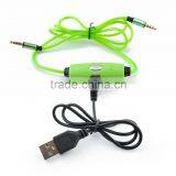 Latest Products EL/LED Light Cable for Headphone, Aux Audio Cable With Microphone thumbnail-3