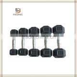 Hiqh Quality Rubber Hexagon Dumbbell thumbnail-1