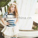 Fashion Organic Cotton Kids Skirt and Top Cotton Tank for Girls thumbnail-5