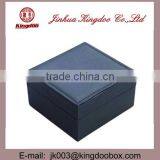 Jinhua Supplier Handmade Rectangular Plastic Watch Box Velvet Leather Mirror thumbnail-3