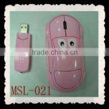 Cute Mouse Wireless Mouse Pink Ergonomic Mouse thumbnail-1