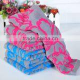 Luxury 100% Cotton 2 Color Flowers Jacquard Face Towel