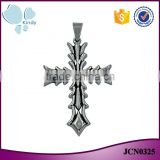 Fancy jewelry wholesale JCN0325 unisex stainless steel cross necklace pendant