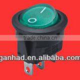 Green Led Round on off Rocker Switch