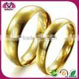 Simple Design Without Stone Pure Gold Wedding Ring thumbnail-1