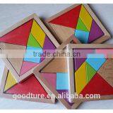 2015 Hot Sale Water Based Painted Colorful Beechwood Tangram thumbnail-5