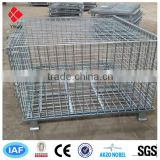 Metal Wire Storage Cage/ Rolling Wire Mesh Container(iso9001,2000)