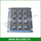12 Keys Waterproof Numeric Keypad With Rear Panel Mounting thumbnail-5