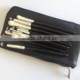 Pro Eye Brush Set 10pcs Makeup Eye Shadow Pencil Blending Concealer Brushes With PU Leather Bag thumbnail-3