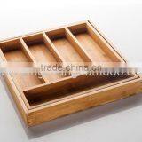 Wooden Bamboo Cutlery Storage Box