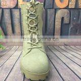 Full of Genuine Leather Army Tactical Military Suede Combat Boots thumbnail-2