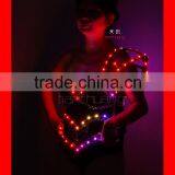 Wireless DMX512 Sexy LED Ballroom Performance Wear