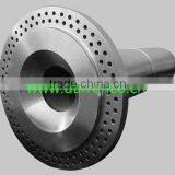 Wind driven generator shaft