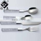 Hot-sale Stainless Steel PS Plastic Handle Melamine Tableware With Transparant Handle thumbnail-4
