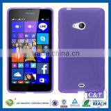 C&T Fashion Clear Soft Transparent Tpu Back Cover Case for Microsoft Lumia 550