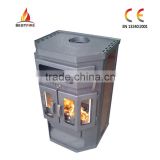 Traditional design cast iron solid fuel oven