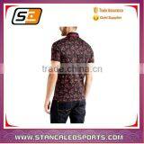 Stan Caleb Custom Polo Shirts for Men's Polo Shirt Sublimation Printing With Flower thumbnail-2