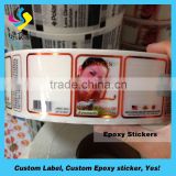 Custom high quality plastic sticker film with adhesive