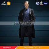 New Style Double-breast Long Winter Jacket Woven Wool Fabric for Winter Overcoat Cashmere Wool Coat thumbnail-3