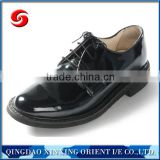 leather military officers shoes for man