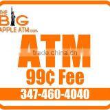 2 Colors Die Cut Coroplast Sign for ATM thumbnail-1