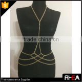 Fashion Gold Round Choker Body Chain
