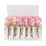 Customized elegant stylish clear acrylic flower box with lid