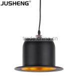 New Design Black Modern Aluminum Hat Pendant Lighting For Restaurant